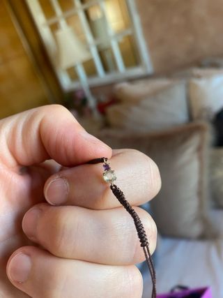 Pulsera Tous Plata y Cordón Rosa