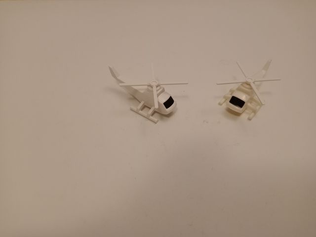 Tente helicopteros blancos aspas blancas