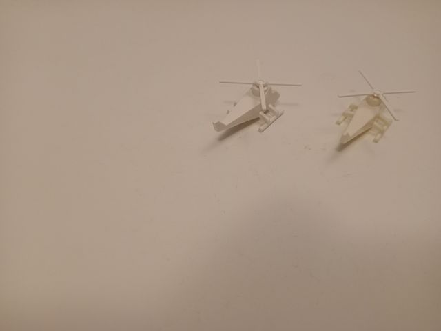 Tente helicopteros blancos aspas blancas