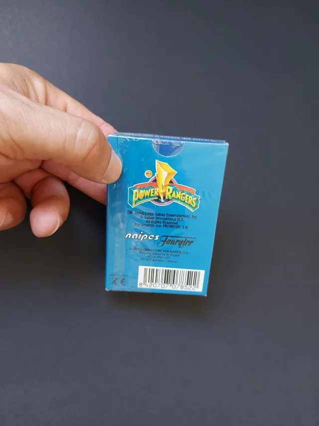 Baraja PRECINTADA Power rangers juego antiguo mesa