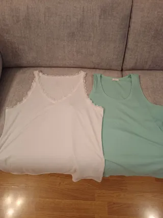 Camiseta Rayas Mujer Talla M Encaje
