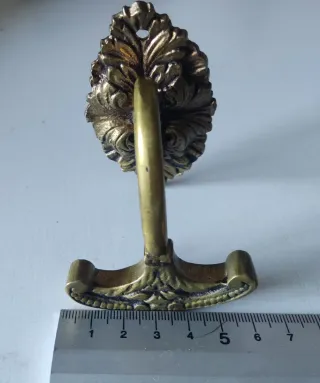 PAREJA PERCHAS COLGADORES DE BRONCE ANTIGUOS