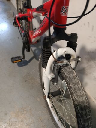 Bicicleta Monty MTB Niño Roja