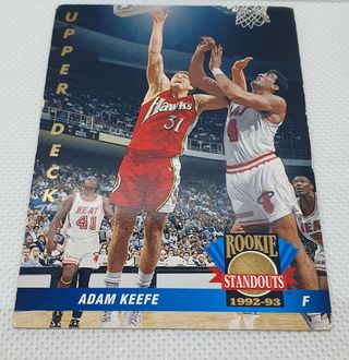Cromo Adam Keefe Rookie Standouts 92-93 Upper Deck