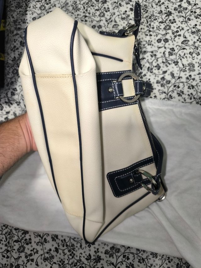 Bolso Guy Laroche Blanco y Azul