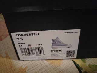 Converse grises plataforma