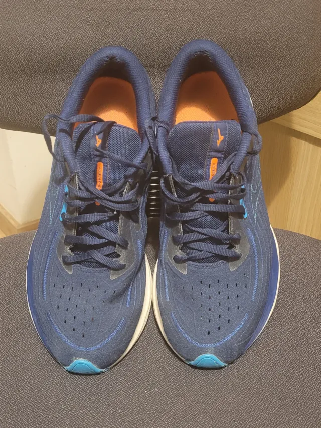 Zapatillas Mizuno Wave Skyrise 4 Azul Naranja