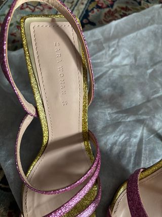 Sandali Zara eleganti glitter - 39