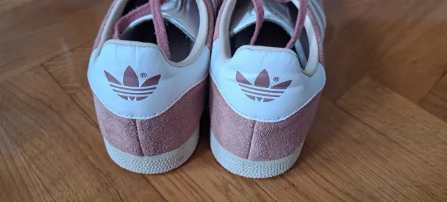 2 pares Adidas Gazelle Verde y Rosa talla 39 y 1/3