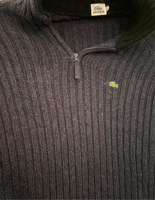 Jersey Lacoste Azul Media Cremallera