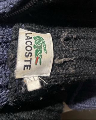 Jersey Lacoste Azul Media Cremallera