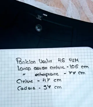 Pantalón clásico corte recto talla 46