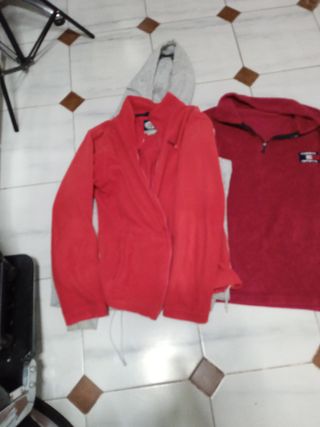 Lote Ropa Hombre: Sudadera Roja y Gris