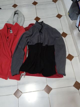Lote Ropa Hombre: Sudadera Roja y Gris