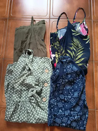 Lote 4 Verano Vestidos y Monos Cortos