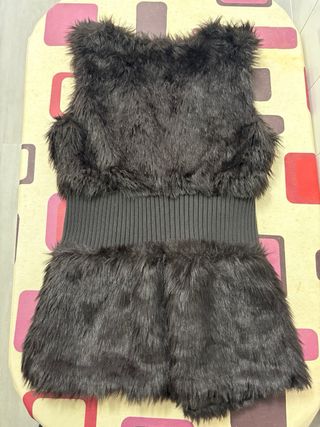 Chaleco pelo Vero Moda mujer negro