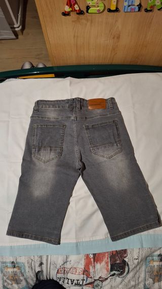 Pantalón corto vaquero gris 14-15 años
