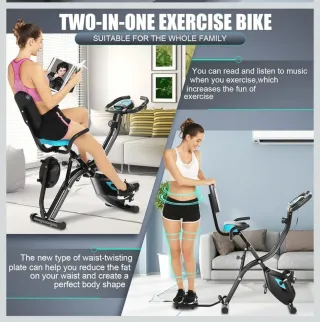 Bicicleta estática Fitness Plegable | 10 Niveles