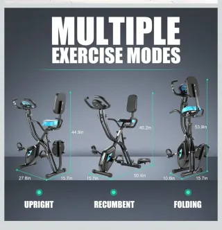 Bicicleta estática Fitness Plegable | 10 Niveles