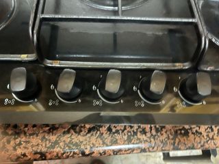 Encimera de gas negra