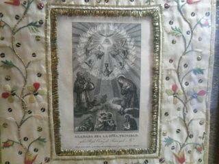 CUADRO ANTÍGUO DE LA SANTÍSIMA TRINIDAD POR 25 €