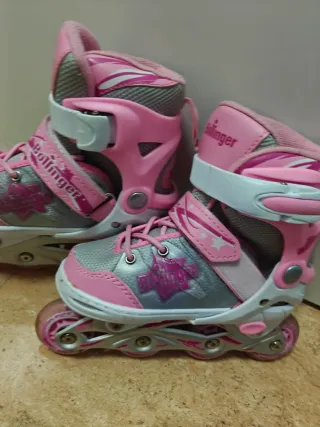 Patines en línea infantiles rosas