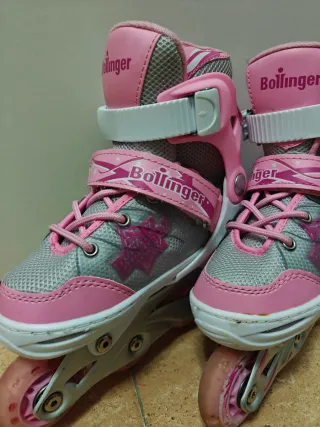 Patines en línea infantiles rosas