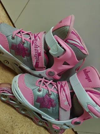 Patines en línea infantiles rosas