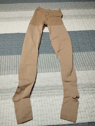Leggings lipedema beige/marrón