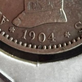 50 céntimos de plata 1904 *0*4 - moneda