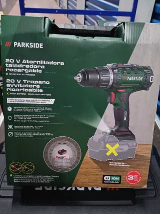 Taladro Atornillador Parkside 20V (con Batería)