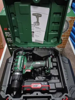 Taladro Atornillador Parkside 20V (con Batería)