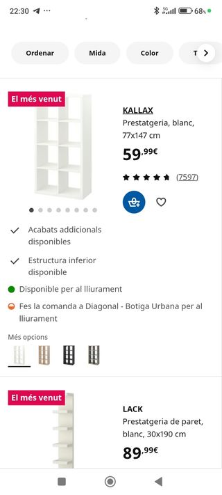 Estantería Kallax Blanca Ikea