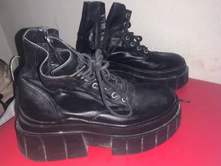 Botines negros plataforma