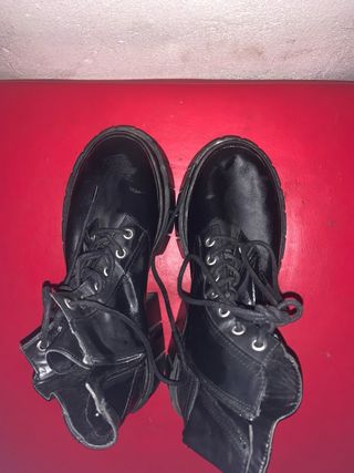 Botines negros plataforma