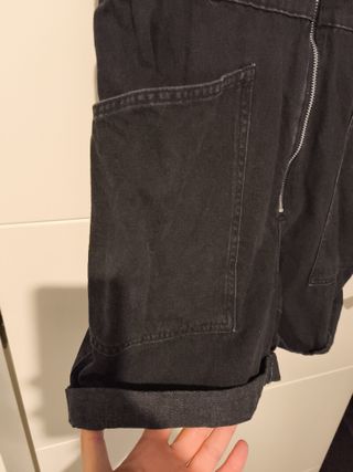 Mono corto vaquero Mango negro