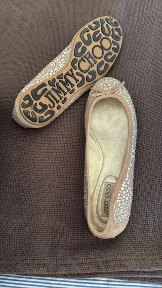 Bailarinas Jimmy Choo Cristales T.40