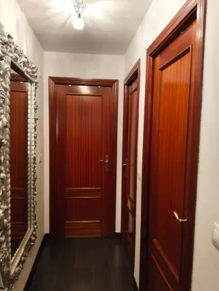 Lote 5 puertas madera sapeli
