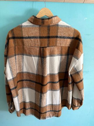 Cazadora cuadros unisex talla única