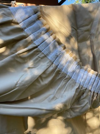 Tenda oscurante beige satinata