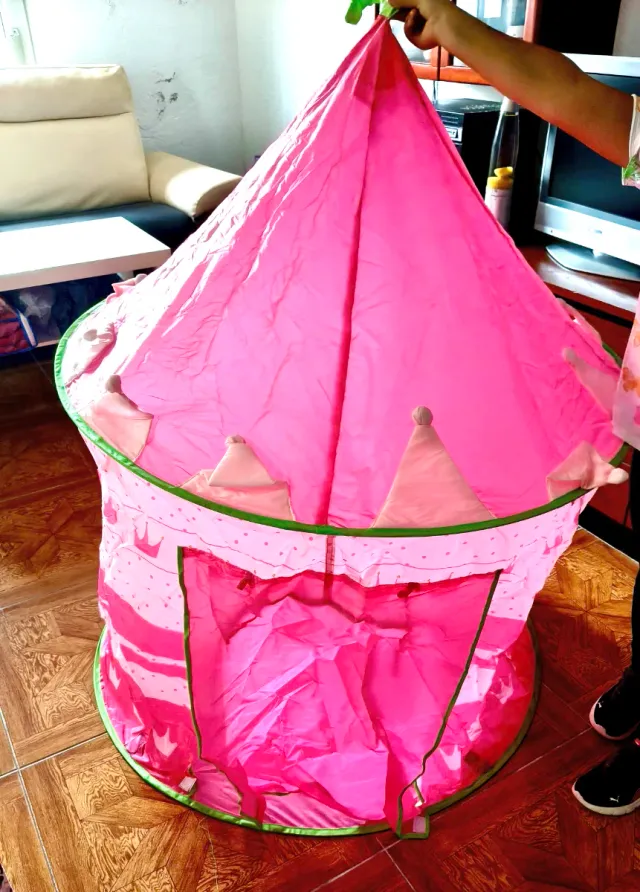 Tienda de campaña infantil rosa