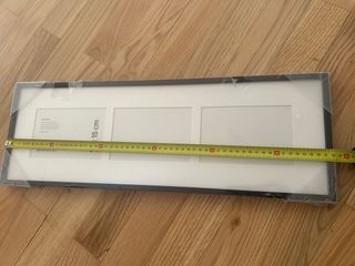 Marco fotos Habitat negro 3 fotos + 4 marcos