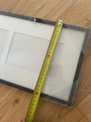 Marco fotos Habitat negro 3 fotos + 4 marcos