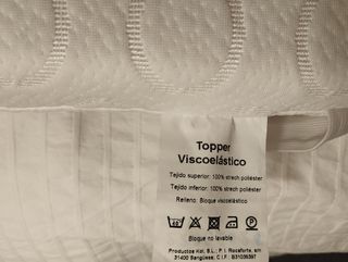 Topper viscoelástico