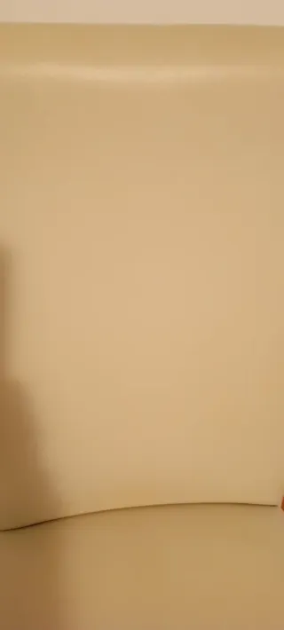 Conjunto de 6 sillas de piel beige