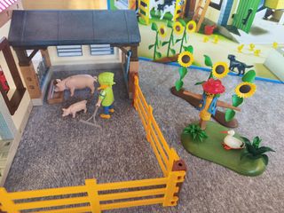 Playmobil granja 4490 + porsche 9376 + 70138 +6929