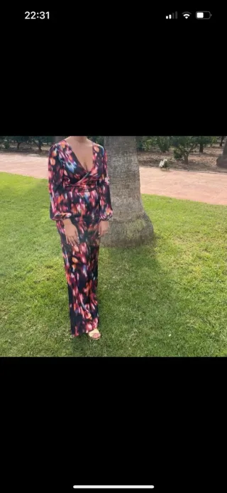 Conjunto pantalón y blusa estampado