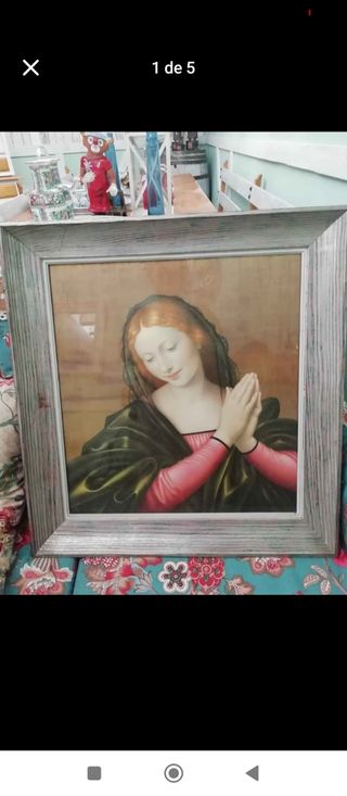 Cuadro Virgen,reproducción Benjamín J Gordon