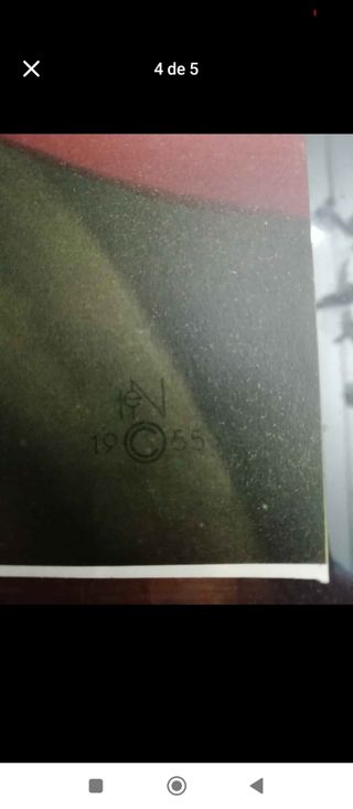 Cuadro Virgen,reproducción Benjamín J Gordon