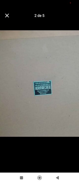 Cuadro Virgen,reproducción Benjamín J Gordon